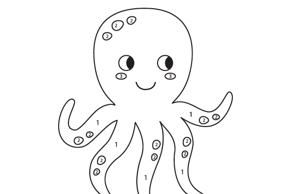 Color the Octopus Worksheet