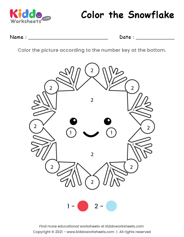 Color the Snowflake