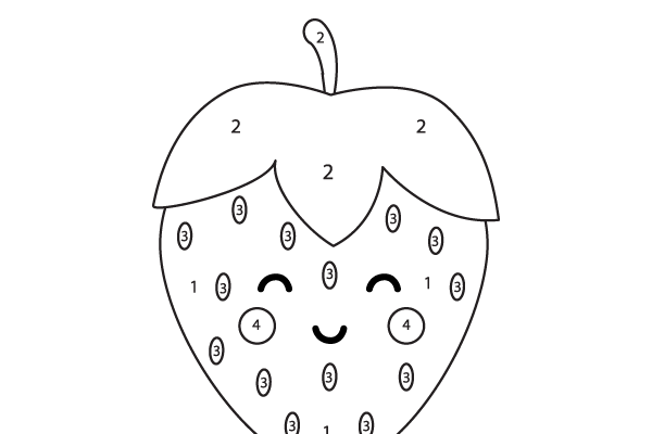 Color the Strawberry Worksheet