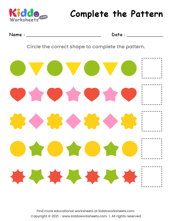 Complete the Patterns