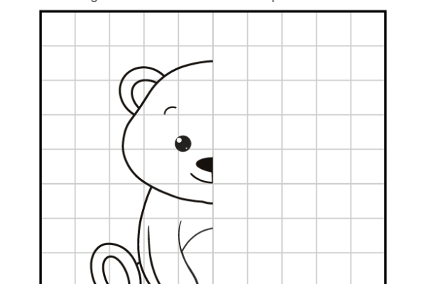 Complete the picture Bear worksheet