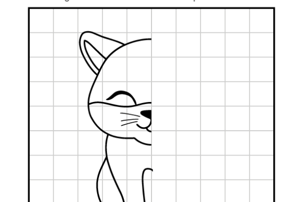 Complete the picture Cat worksheet