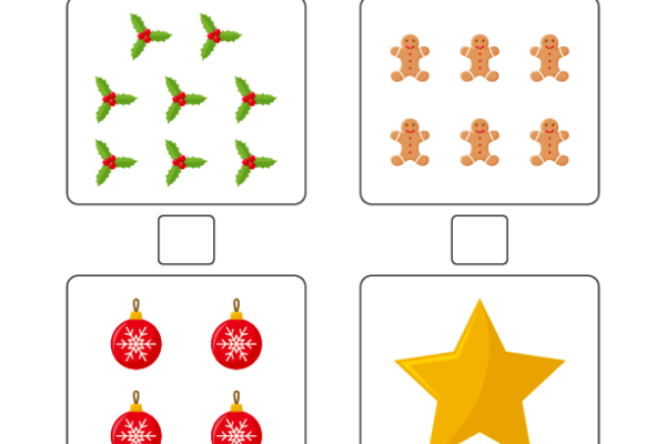 Counting Christmas Objects Worksheet