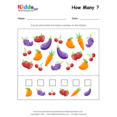 Counting Fruits & Vegetables