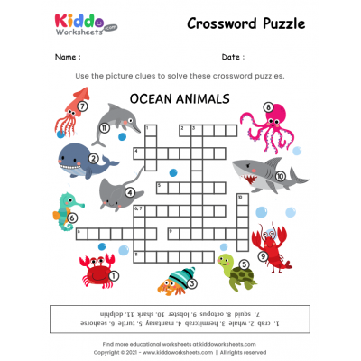Puzzle Ocean Animals
