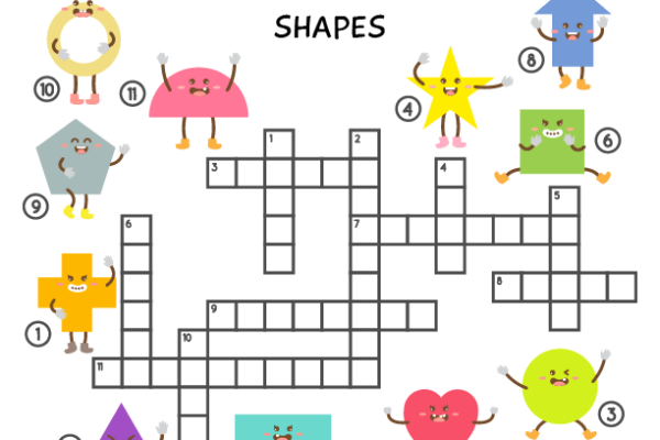 Crossword Puzzle Shapes Worksheet