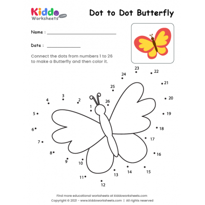 Dot to Dot Butterfly