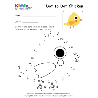 Free Printable Dot to Dot Pages - kiddoworksheets