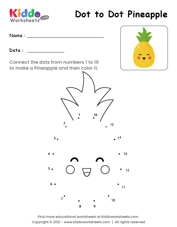 Dot to Dot Pineapple