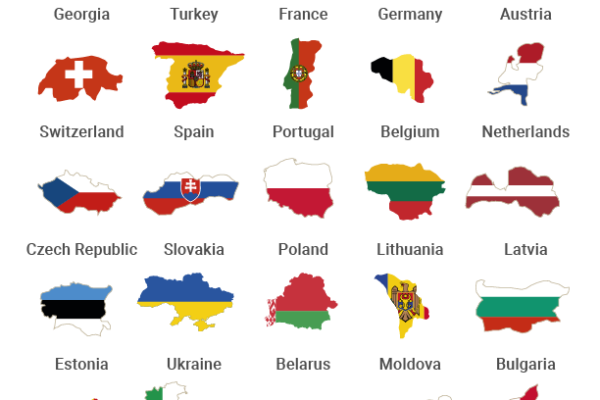 European countries worksheet