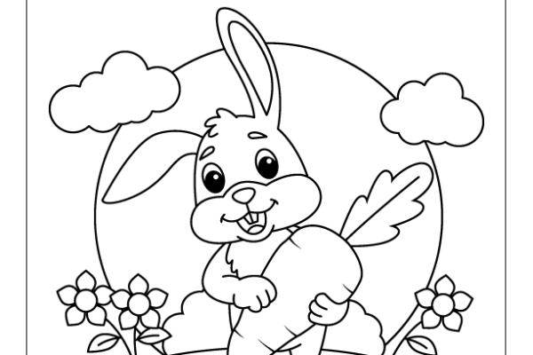Fill the Color-Rabbit Worksheet