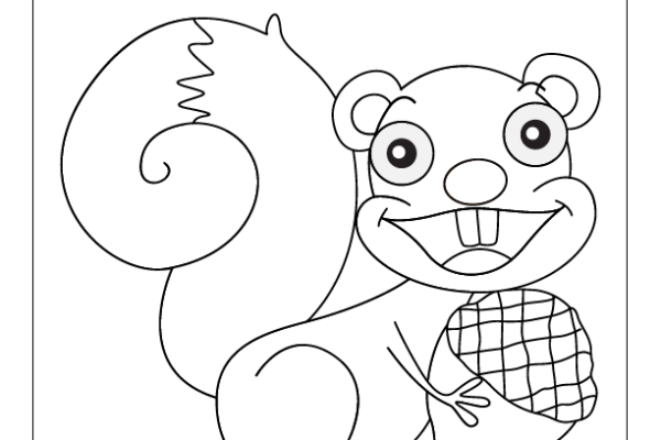 Fill the Color-Squirrel Worksheet