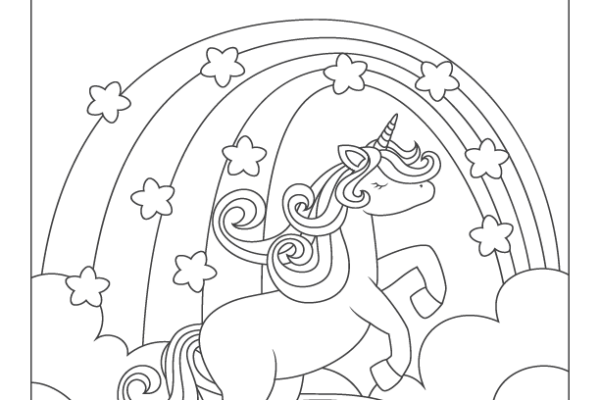 Fill the Color-Unicorn Worksheet