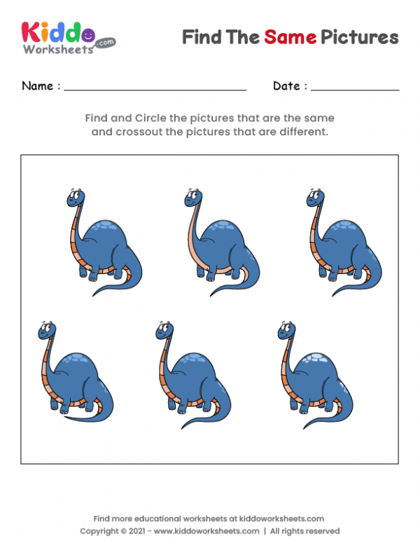 Find the same Dinosaurs