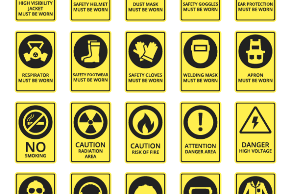 Health and safety signs worksheet