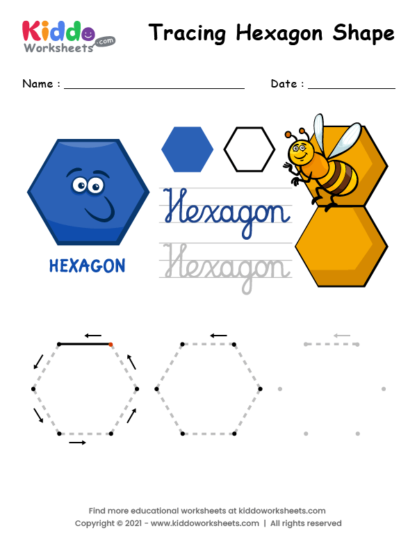 Hexagon Shape Worksheet