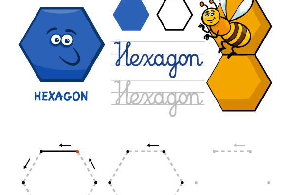 Hexagon Shape Worksheet