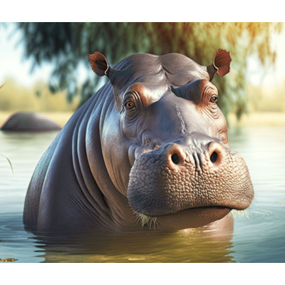 Hippopotamus Sliding Puzzle
