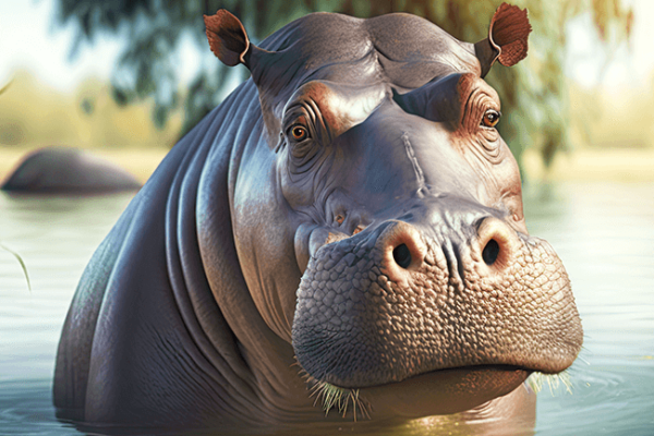 Hippopotamus Sliding Puzzle