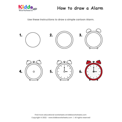 How to draw Alarm Clock