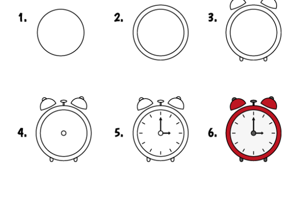 How to draw Alarm Clock worksheet