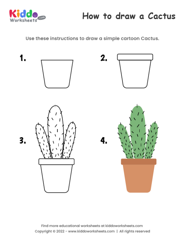 Illustration of cactus plant, desert cacti sketch - Stock Illustration  [64399541] - PIXTA