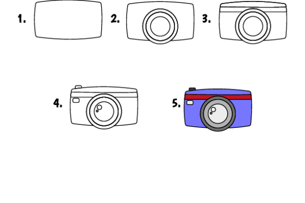 How to draw Camera worksheet