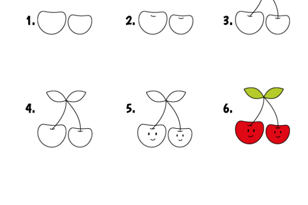 How to draw Cherry worksheet