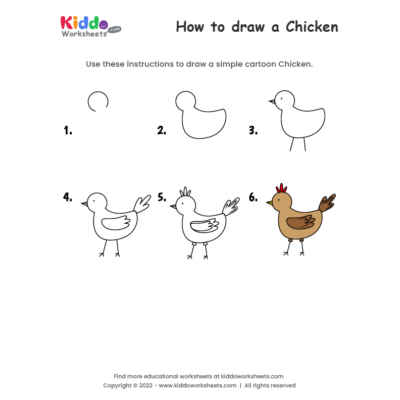 How to draw Chicken