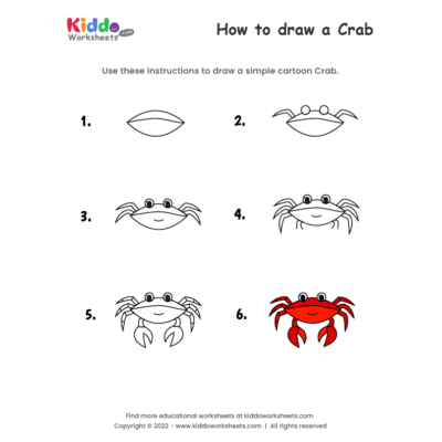 How to draw Crab