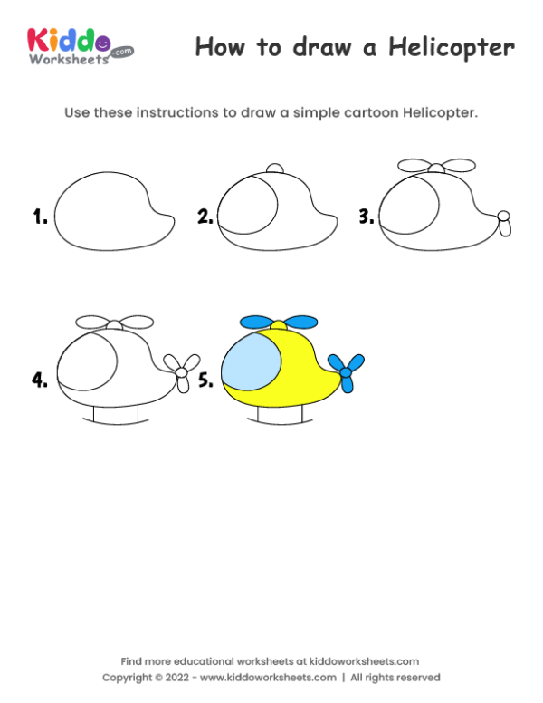 How to draw Helicopter