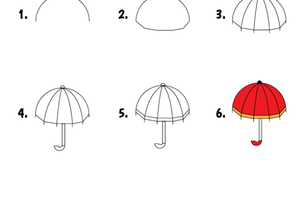 How to draw Umbrella worksheet