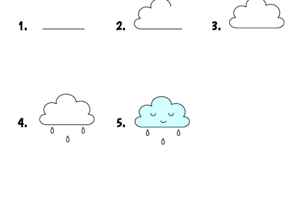How to draw cloud worksheet