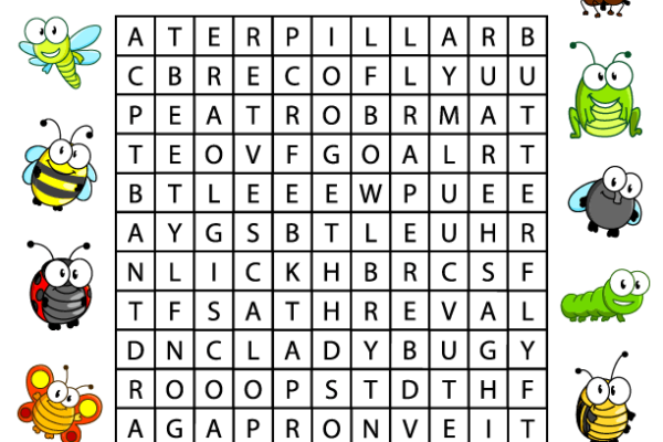 Insects Word Search puzzle