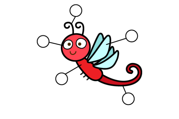 Label the Body Parts of Dragon Fly Worksheet