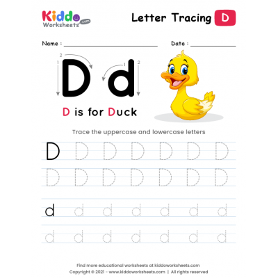Tracing the Letter D