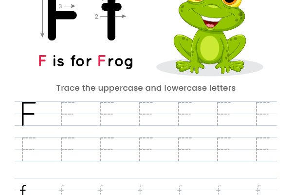 Letter Tracing Alphabet F Worksheet