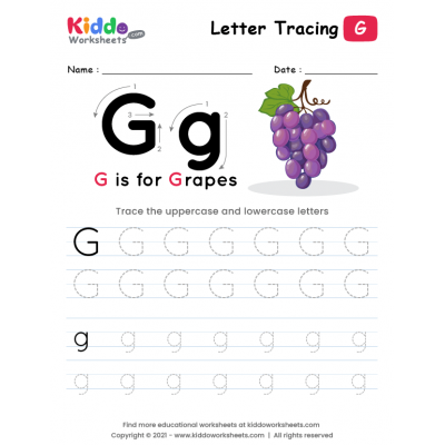 Tracing the Letter G