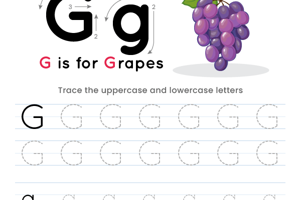 Letter Tracing Alphabet G Worksheet