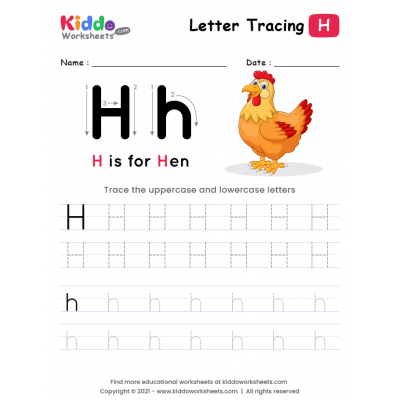 Tracing the Letter H