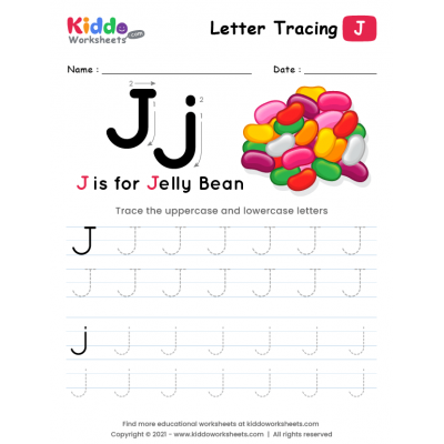 Tracing the Letter J