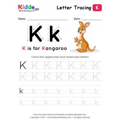 Tracing the Letter K