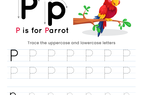Letter Tracing Alphabet P Worksheet