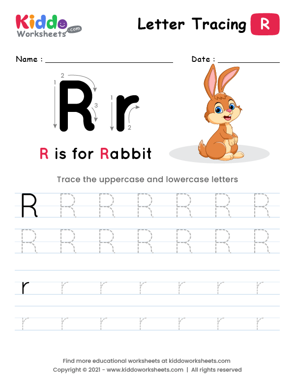 Tracing the Letter R