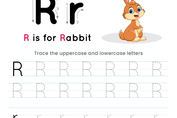 Letter Tracing Alphabet R Worksheet