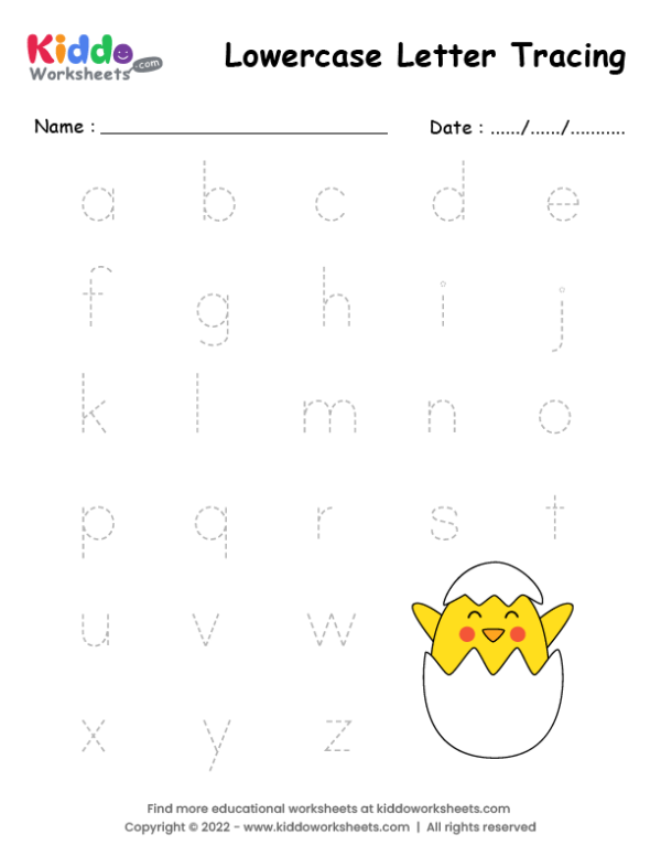 Lowercase Letter Tracing