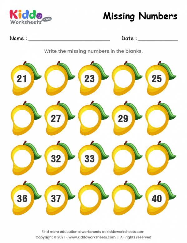 free-printable-mango-missing-numbers-21-40-worksheet-kiddoworksheets