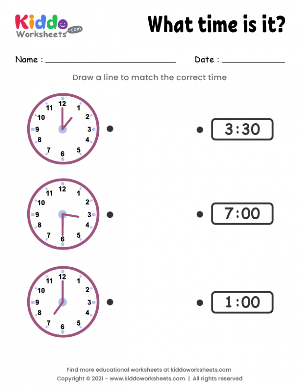 free-printable-match-clock-worksheet-1-worksheet-kiddoworksheets