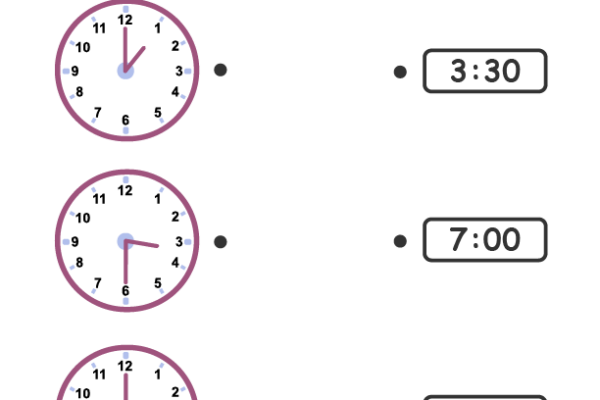 Match the Clock Worksheet 1