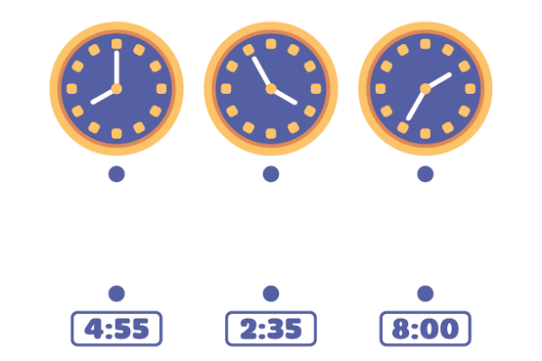 Match the Clock Worksheet 5